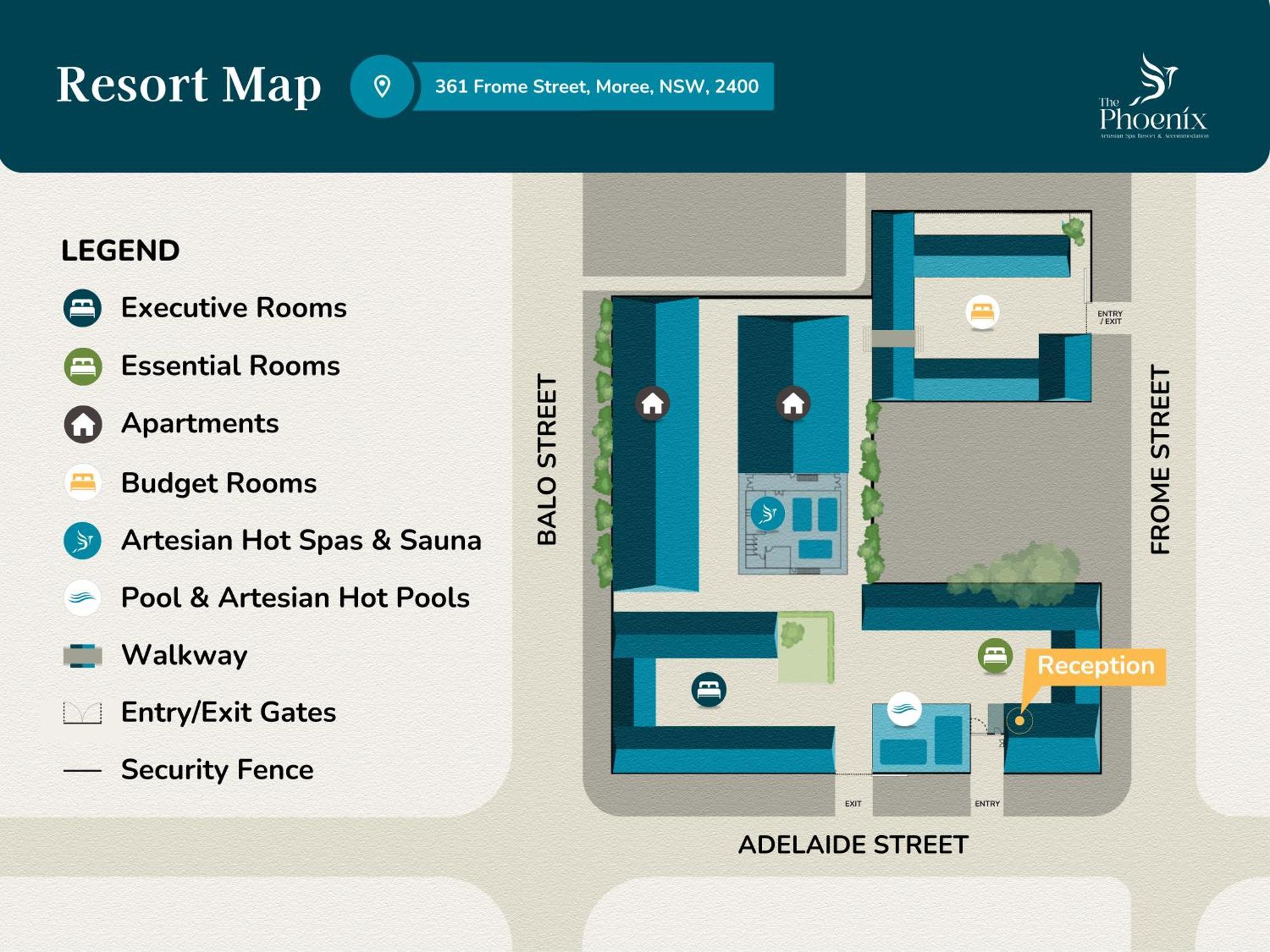 The Phoenix Artesian Spa Resort And Accommodation Moree Exterior foto